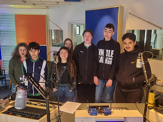 Gläsernes Studio in Betrieb